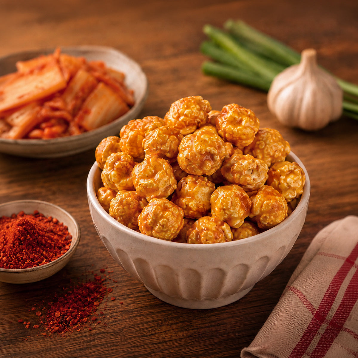 Kimchi Popcorn – Korean-Inspired, Bold & Crunchy