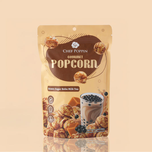 Brown Sugar Boba Milk Tea Popcorn – A Sip of Sweet Nostalgia in Every Crunch