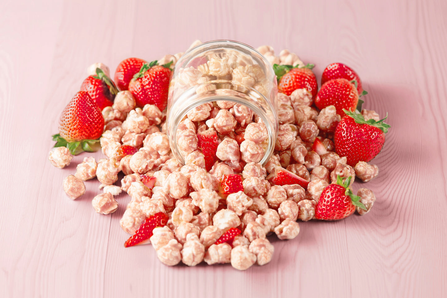 Oat Milk Strawberry Popcorn – Sweet Berry Bliss, Dairy-Free