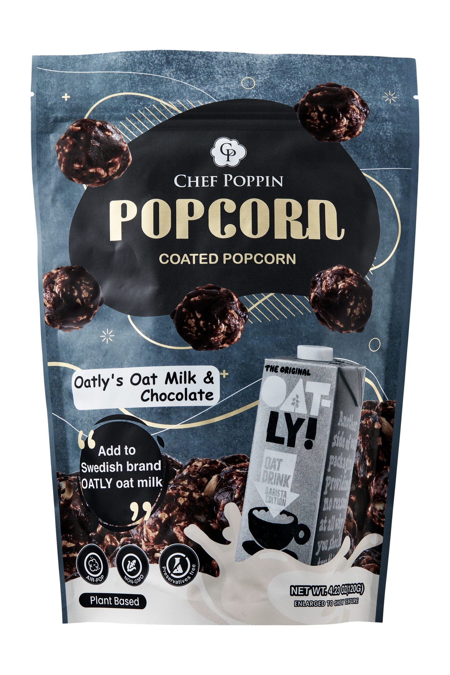 Oatly's Oatmilk & Chocolate Popcorn