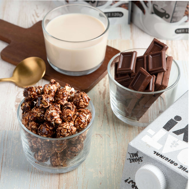 Oatly's Oatmilk & Chocolate Popcorn