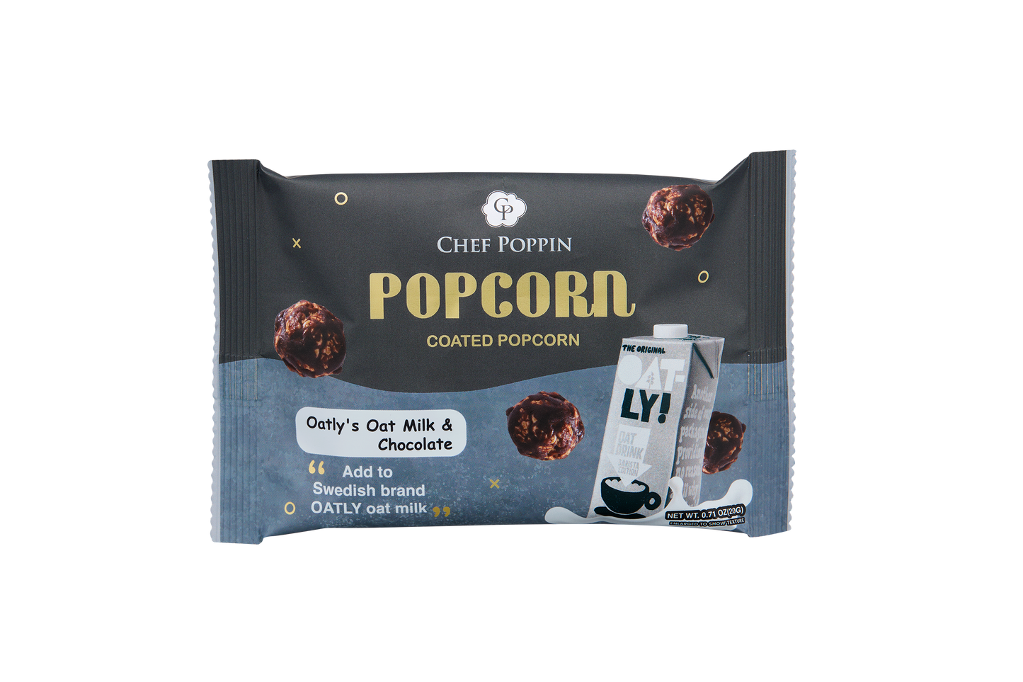 Oatly's Oatmilk & Chocolate Popcorn