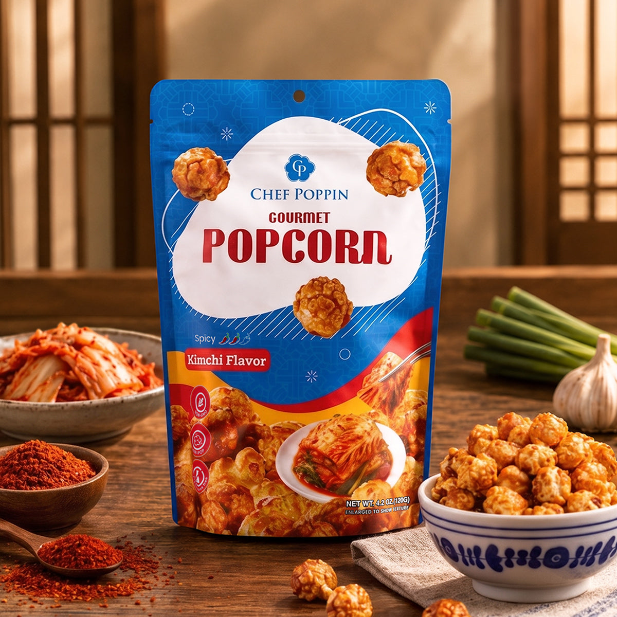 Kimchi Popcorn – Korean-Inspired, Bold & Crunchy