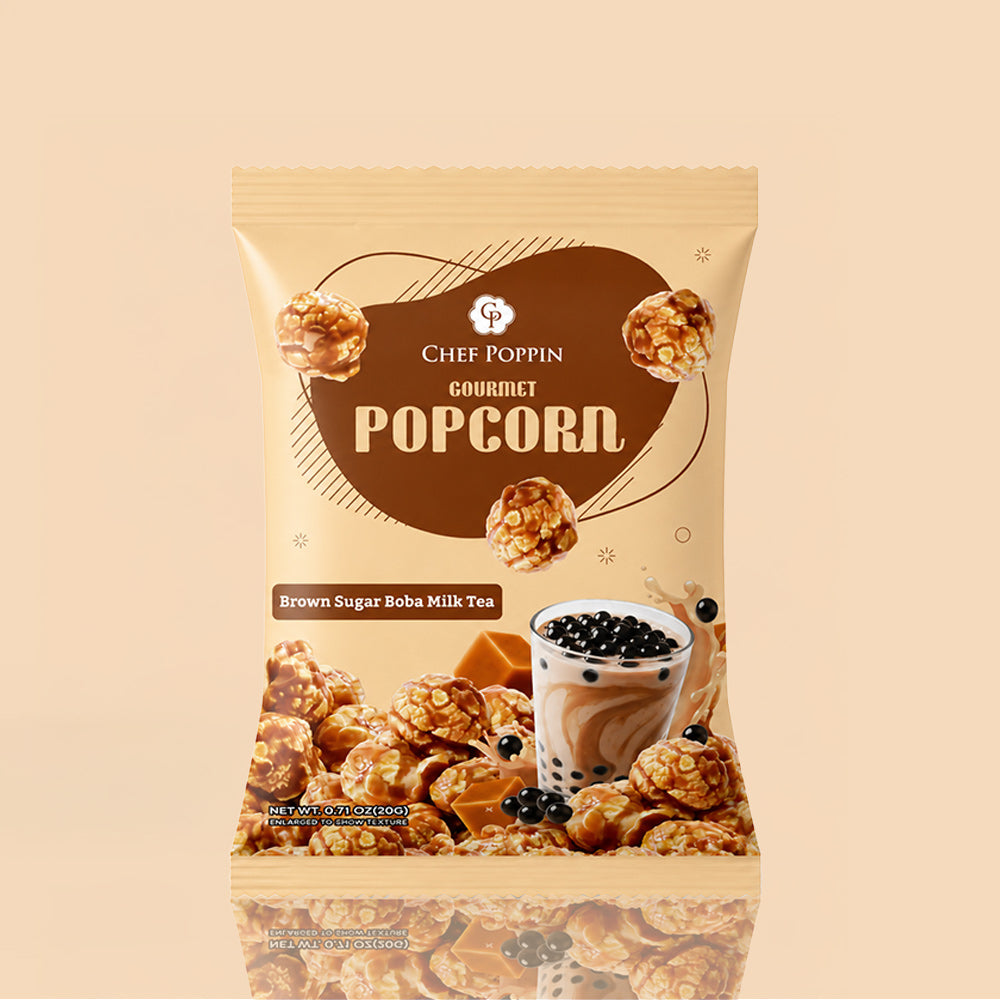 Brown Sugar Boba Milk Tea Popcorn – A Sip of Sweet Nostalgia in Every Crunch