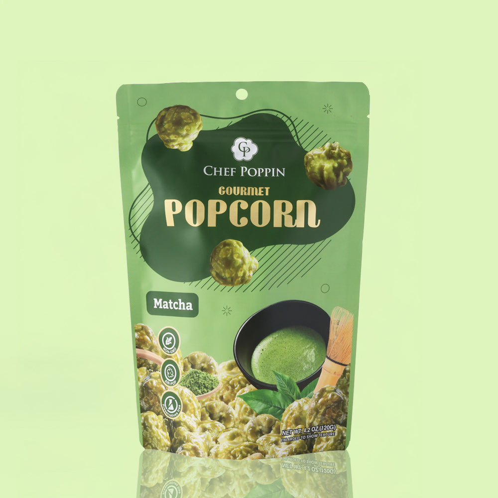 ★MOKABE★Popcorn mock one piece 緑 S Matcha Popcorn | Gourmet Green Tea Snack by Chef Poppin
